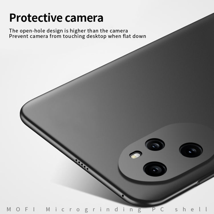 For Honor 100 Pro MOFI Frosted PC Ultra-thin Hard Phone Case(Black)