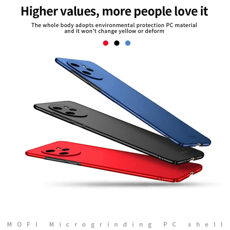 For Honor 100 Pro MOFI Frosted PC Ultra-thin Hard Phone Case(Blue)