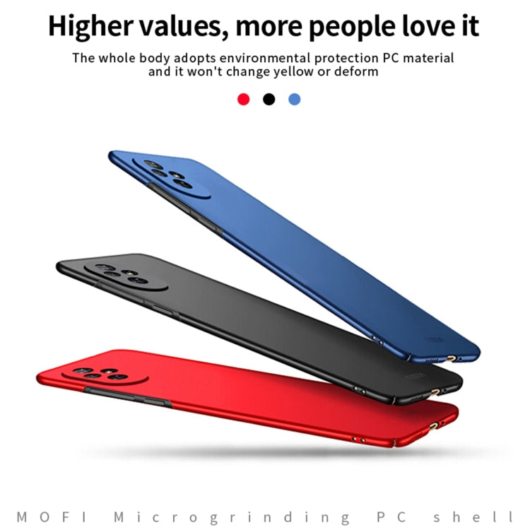 For Honor 200 Pro MOFI Frosted PC Ultra-thin Hard Phone Case(Black)