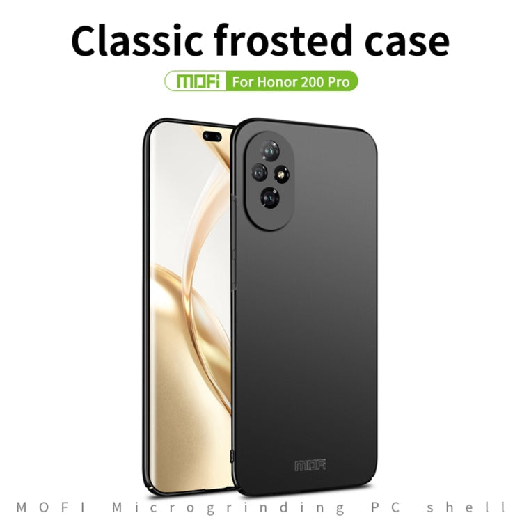 For Honor 200 Pro MOFI Frosted PC Ultra-thin Hard Phone Case(Blue)