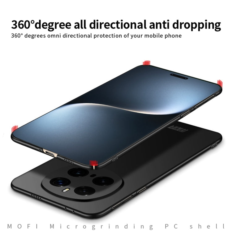 For Honor Magic7 Pro MOFI Frosted PC Ultra-thin Hard Phone Case(Black)
