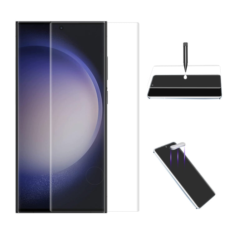 For Samsung Galaxy S23 Ultra 5G ENKAY Hat-Prince UV Full Glue Tempered Glass Film