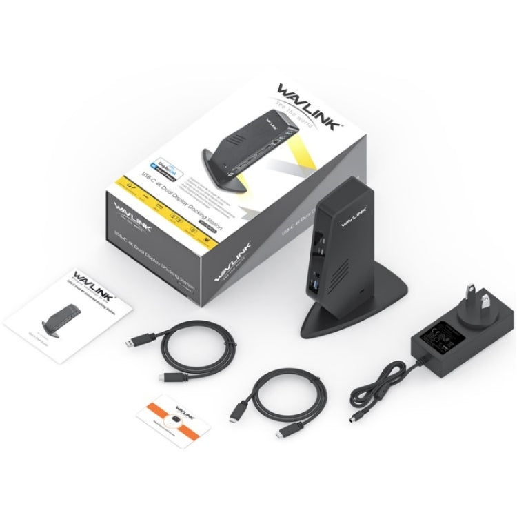 WAVLINK WL-UG69DK5 Laptop Dual 5K / 4K 60Hz Monitor Adapter USB 3.0 Docking Station, Plug:UK Plug