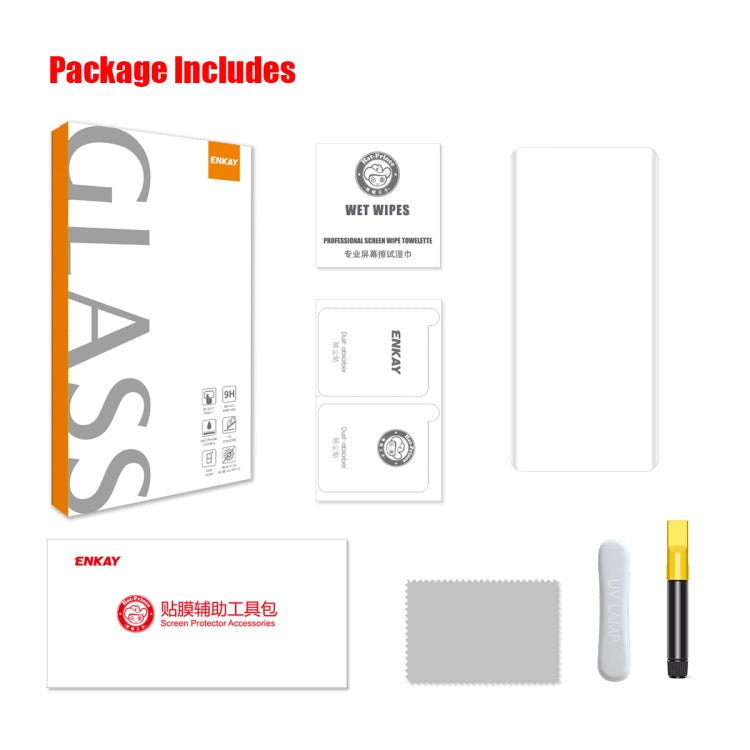 For Huawei P60 Pro / Art ENKAY Hat-Prince UV Full Glue Tempered Glass Film