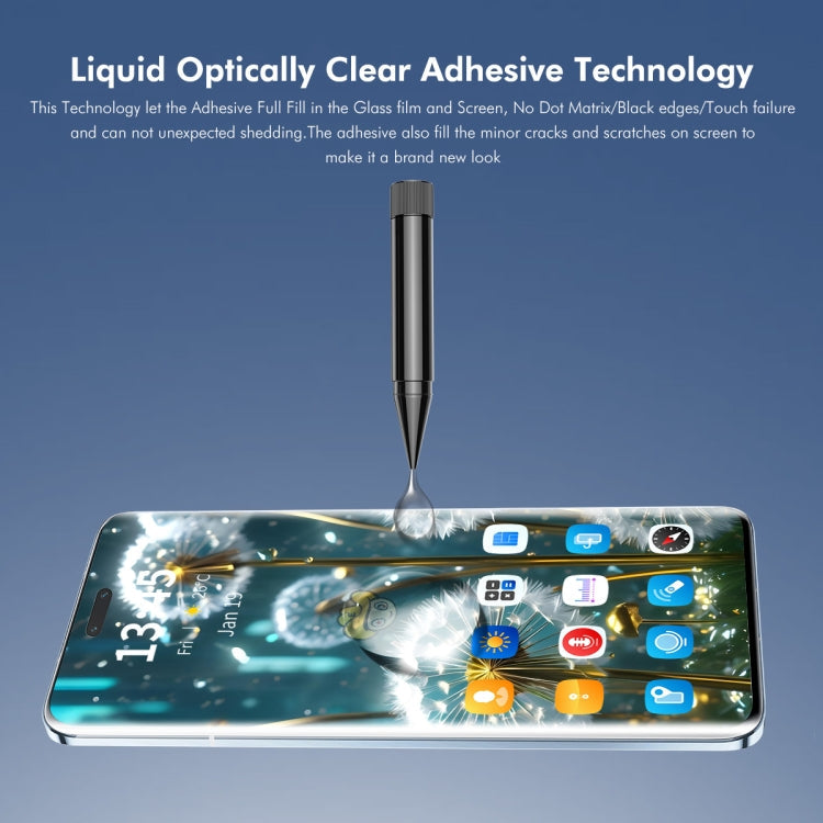 For Huawei Nova 12 Pro / Nova 12 Ultra 2pcs ENKAY Hat-Prince UV Full Glue Tempered Glass Film