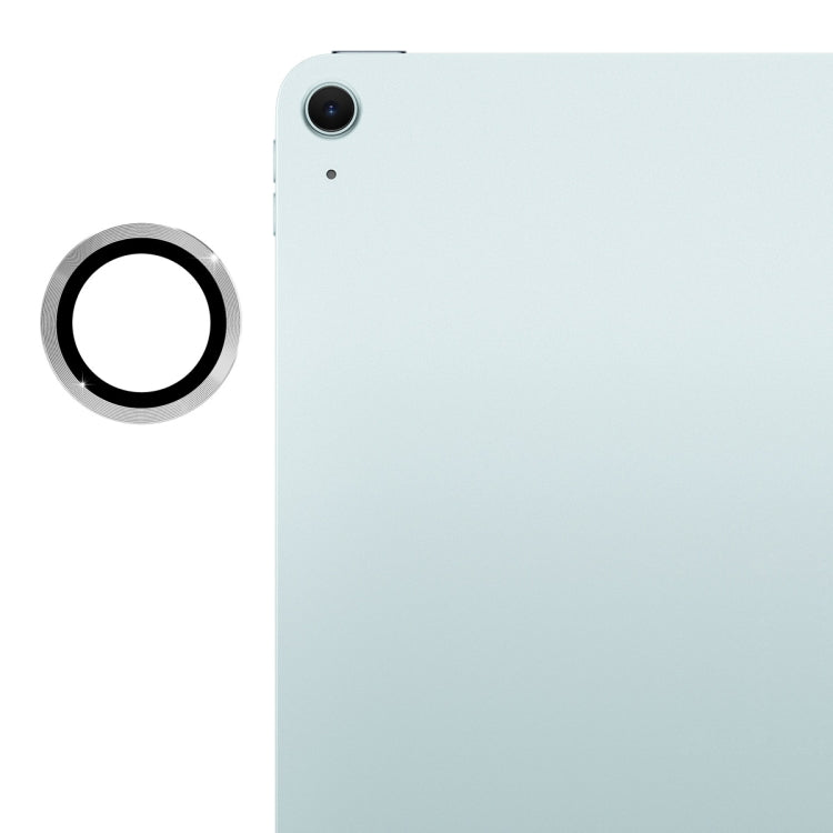For iPad Air 11 / 13 2026 / 2025 / 2024 ENKAY Hat-Prince 9H Rear Camera Lens Aluminium Alloy Tempered Glass Film(Silver)