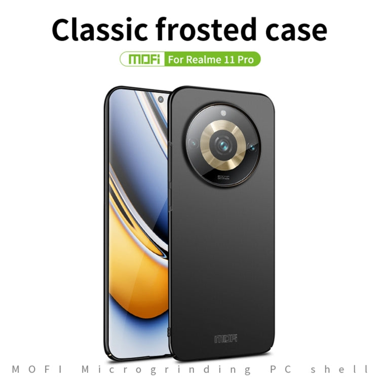 For Realme 11 Pro MOFI Frosted PC Ultra-thin Hard Phone Case(Red)