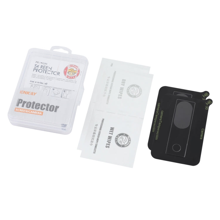 For Google Pixel 8a 2pcs ENKAY 9H Rear Camera Lens Tempered Glass Film(Transparent)