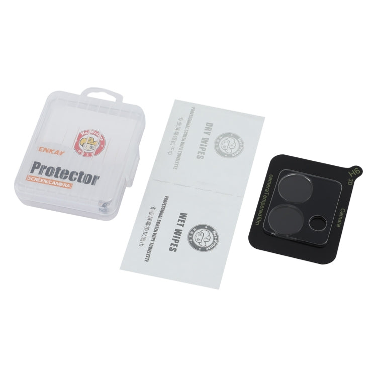 For Motorola Moto G84 ENKAY Hat-Prince 9H Rear Camera Lens Tempered Glass Film(Transparent)