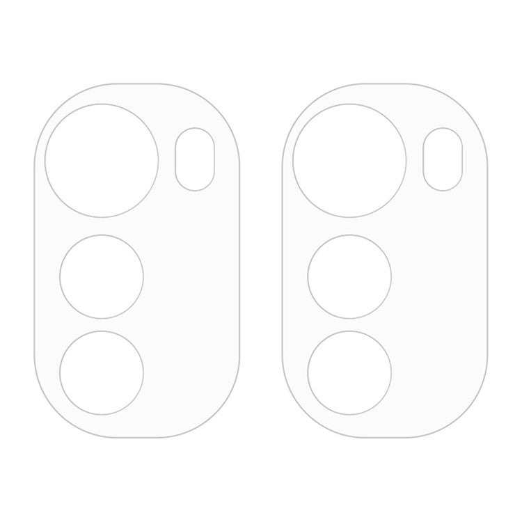 For Motorola Moto E32 2pcs ENKAY Hat-Prince 9H Rear Camera Lens Tempered Glass Film(Transparent)