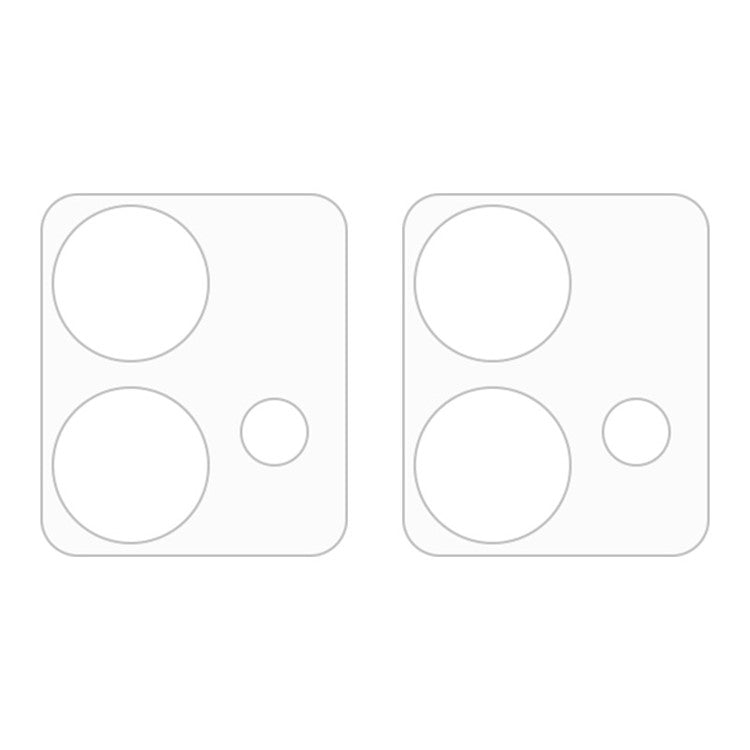 For Motorola Moto Edge 40 Neo 2pcs ENKAY Hat-Prince 9H Rear Camera Lens Tempered Glass Film(Transparent)