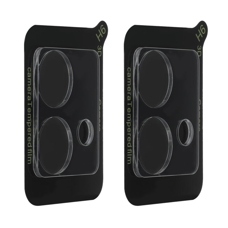 For Motorola Moto Edge 40 Neo 2pcs ENKAY Hat-Prince 9H Rear Camera Lens Tempered Glass Film(Transparent)