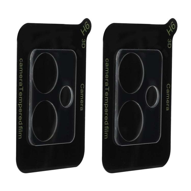 For Motorola Moto G14 2pcs ENKAY Hat-Prince 9H Rear Camera Lens Tempered Glass Film(Transparent)