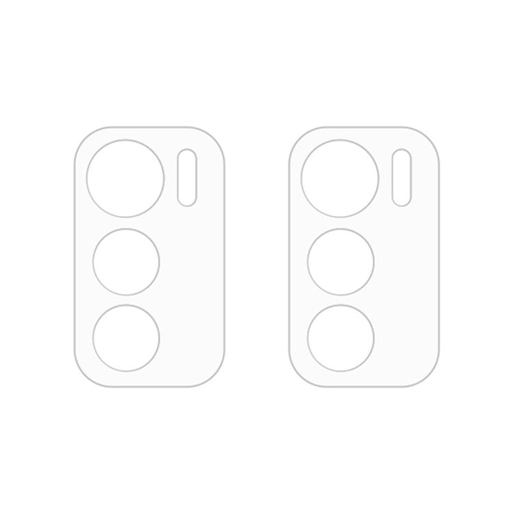 For Motorola Moto G42 2pcs ENKAY Hat-Prince 9H Rear Camera Lens Tempered Glass Film(Transparent)