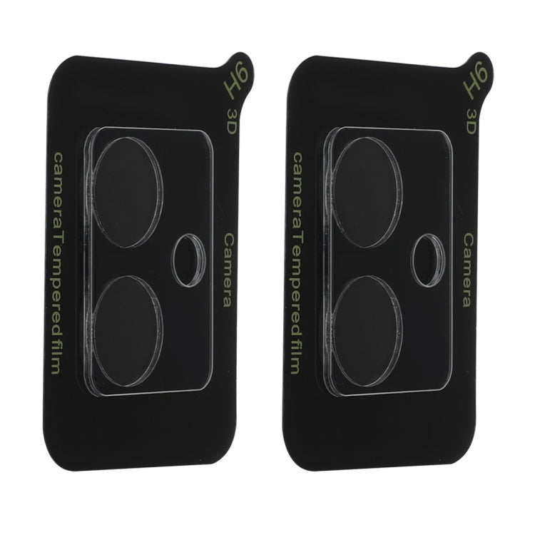 For Motorola Moto G54 2pcs ENKAY Hat-Prince 9H Rear Camera Lens Tempered Glass Film(Transparent)