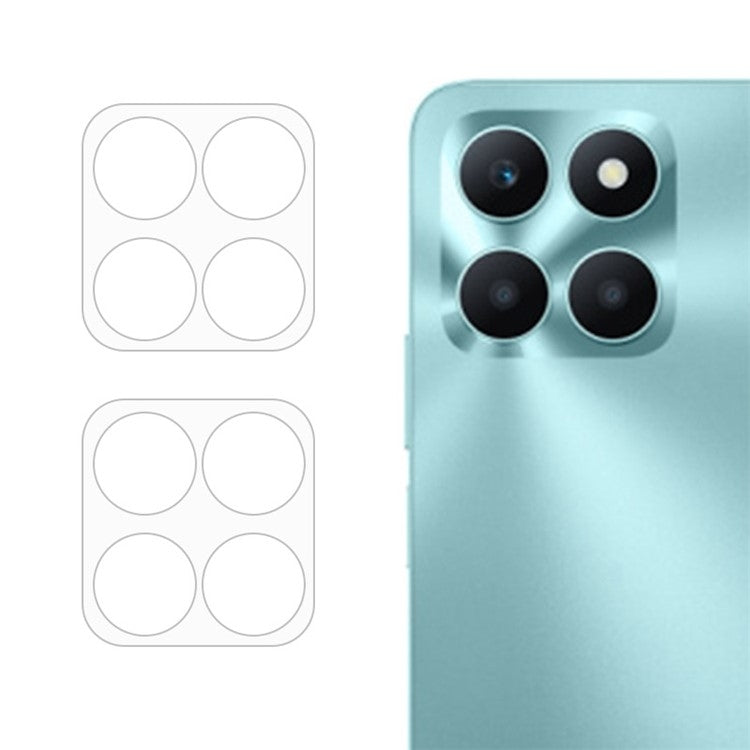 For Honor X6a 2023 2pcs ENKAY 9H Rear Camera Lens Tempered Glass Film(Transparent)