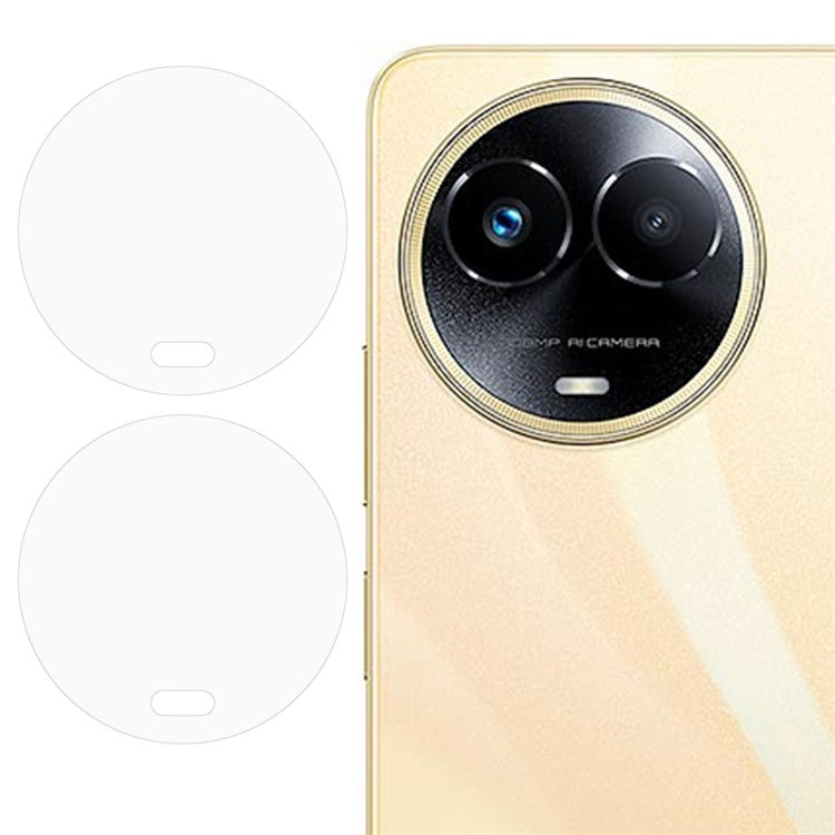 For For Realme Narzo 60X / C67 5G / V50s 2pcs ENKAY 9H Rear Camera Lens Tempered Glass Film(Transparent)