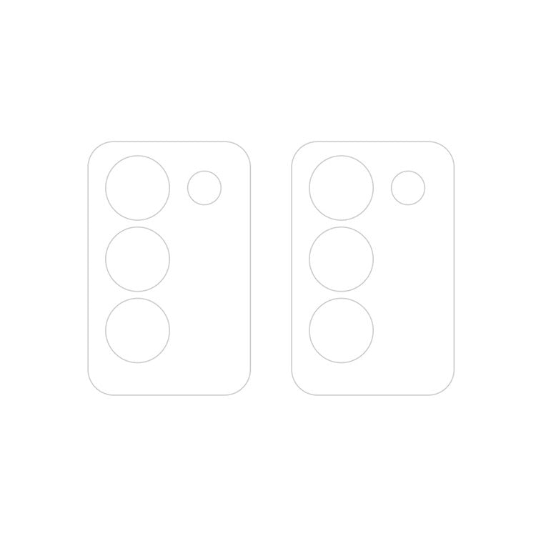 For vivo Y100 IDN / Y200e 5G / V30 Lite 5G 2pcs ENKAY Hat-Prince 9H Rear Camera Lens Tempered Glass Film(Transparent)