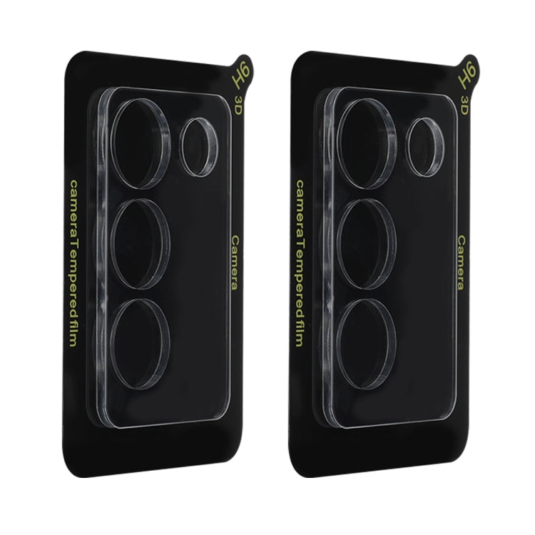 For vivo Y100 IDN / Y200e 5G / V30 Lite 5G 2pcs ENKAY Hat-Prince 9H Rear Camera Lens Tempered Glass Film(Transparent)