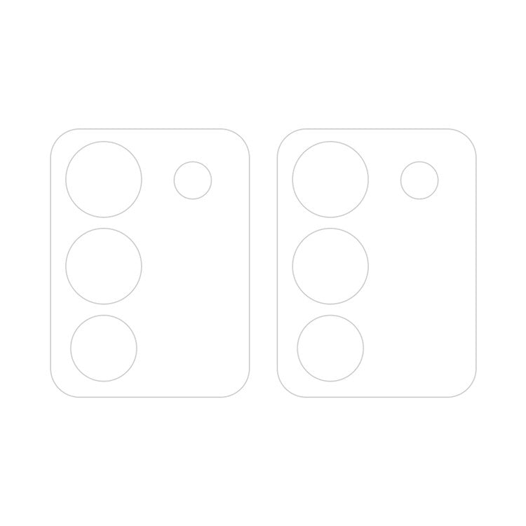 For vivo Y200 5G / V29e Global 2pcs ENKAY Hat-Prince 9H Rear Camera Lens Tempered Glass Film(Transparent)