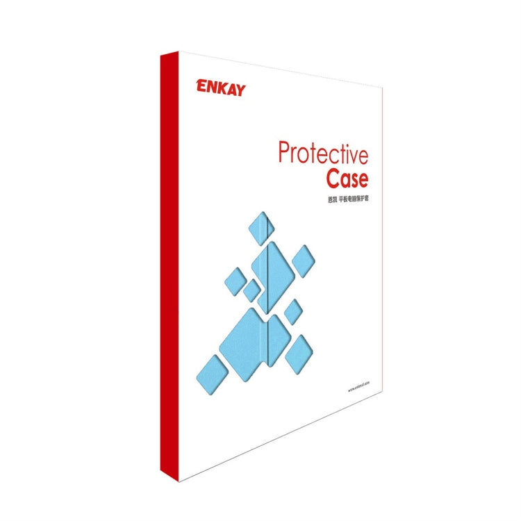 For iPad Pro 11 2025 / 2024 ENKAY Tri-fold Custer Texture Platic Leather Smart Tablet Case(White)
