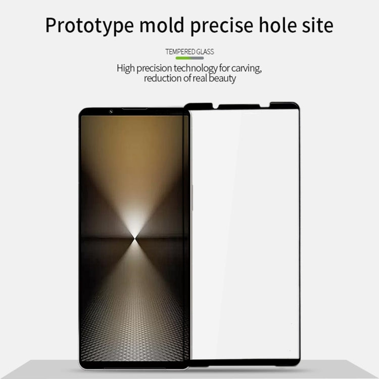 For Sony Xperia 1 VI MOFI 9H 2.5D Full Screen Tempered Glass Film(Black)