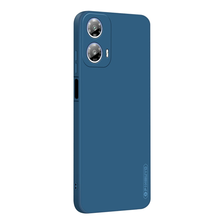 For Motorola Moto G34 5G PINWUYO Sense Series Liquid Silicone TPU Phone Case(Blue)