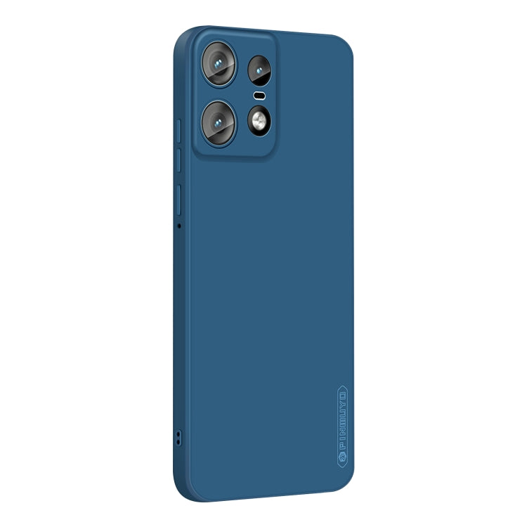 For Motorola Edge 50 Pro PINWUYO Sense Series Liquid Silicone TPU Phone Case(Blue)