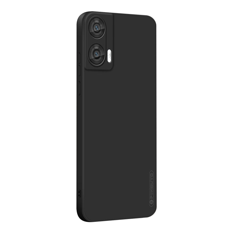 For Motorola Moto G85 PINWUYO Sense Series Liquid Silicone TPU Phone Case(Black)