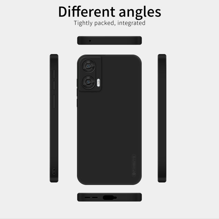 For Motorola Moto G85 PINWUYO Sense Series Liquid Silicone TPU Phone Case(Blue)