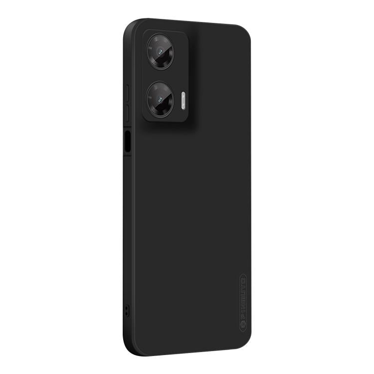 For Motorola Moto G35 PINWUYO Sense Series Liquid Silicone TPU Phone Case(Black)