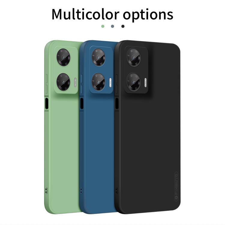 For Motorola Moto G35 PINWUYO Sense Series Liquid Silicone TPU Phone Case(Black)
