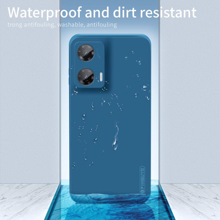 For Motorola Moto G35 PINWUYO Sense Series Liquid Silicone TPU Phone Case(Blue)