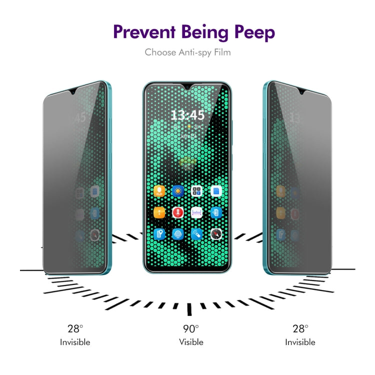 For Huawei Nova Y61 4G ENKAY Hat-Prince 28 Degree Anti-peeping Privacy Tempered Glass Film
