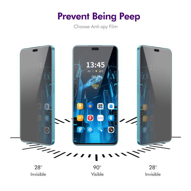 For Honor 400 Lite Global ENKAY Hat-Prince 28 Degree Anti-peeping Privacy Tempered Glass Film