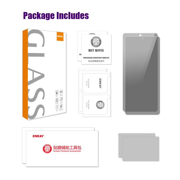 For Honor 400 Global 2pcs ENKAY Hat-Prince 28 Degree Anti-peeping Privacy Tempered Glass Film