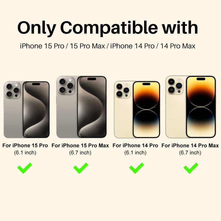 For iPhone 15 Pro / 15 Pro Max NORTHJO 2 Set 6Pcs Camera Lens Protector Diamond Metal Ring Film(Gold)