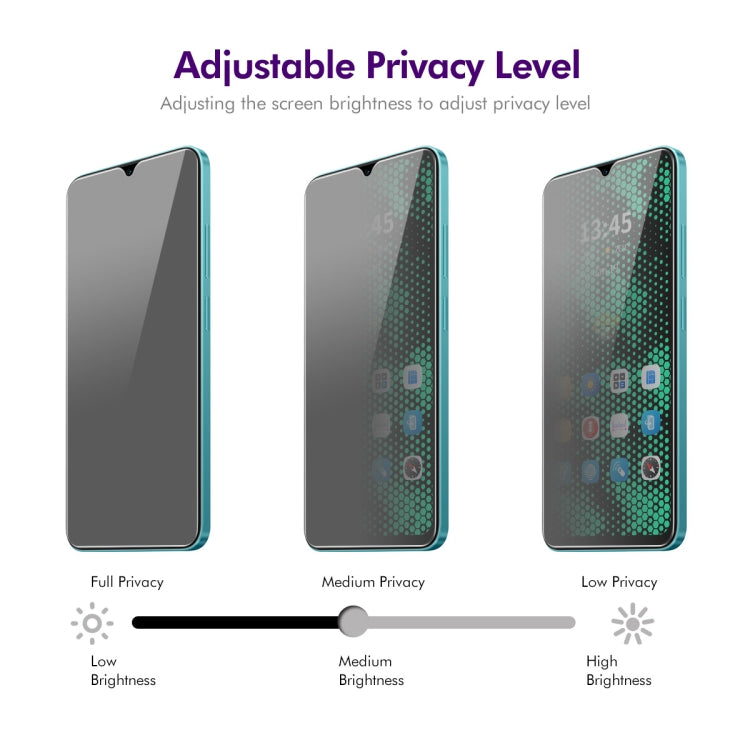For Tecno POP 7 Pro ENKAY Hat-Prince 28 Degree Anti-peeping Privacy Tempered Glass Film