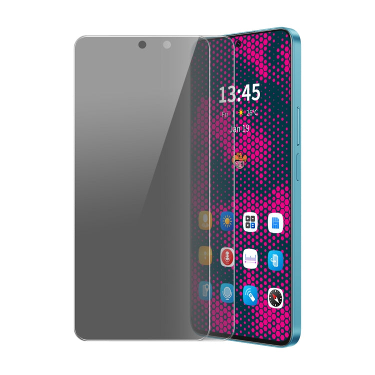 For Tecno POP 8 2pcs ENKAY Hat-Prince 28 Degree Anti-peeping Privacy Tempered Glass Film