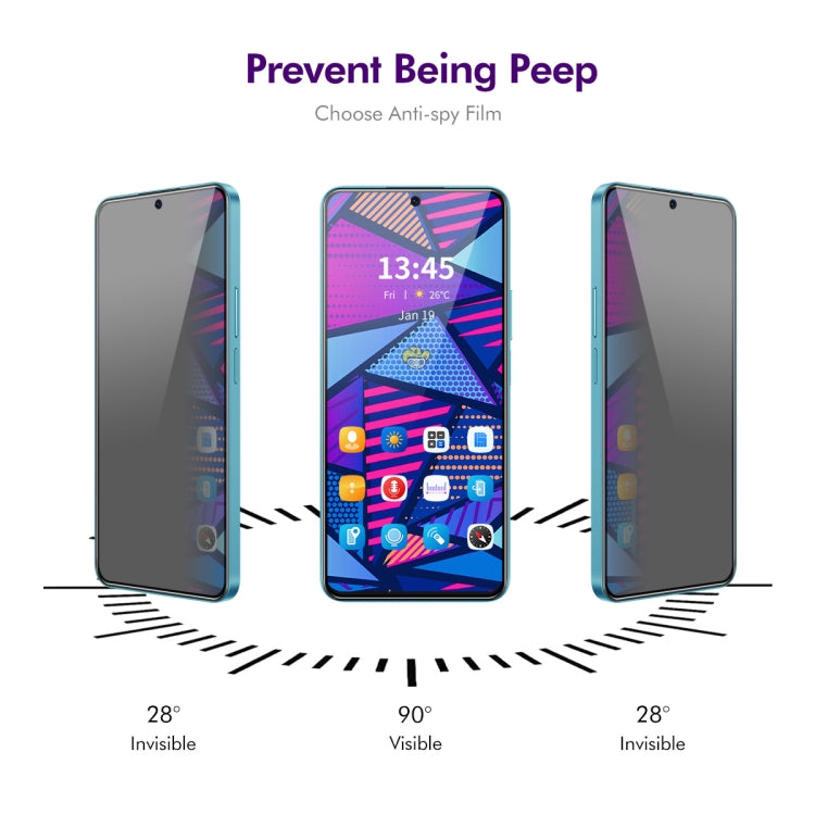 For Honor 90 GT 2pcs ENKAY Hat-Prince 28 Degree Anti-peeping Privacy Silk Print Tempered Glass Film
