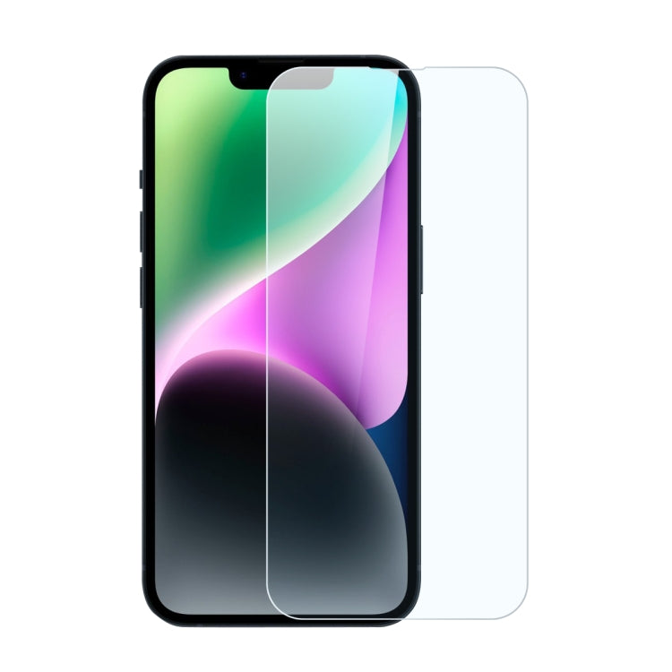 For iPhone 14 NORTHJO 2pcs A++ Screen Protector Tempered Glass Film with Installation Frame