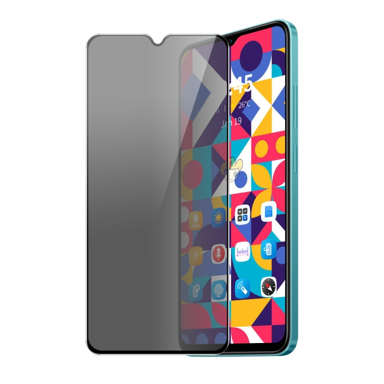 For OPPO A77 ENKAY Hat-Prince 28 Degree Anti-peeping Privacy Silk Print Tempered Glass Film