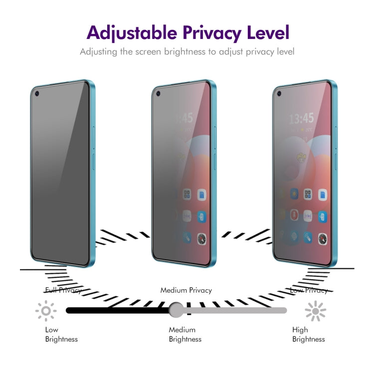 For Realme X7 Max 5G ENKAY Hat-Prince 28 Degree Anti-peeping Privacy Silk Print Tempered Glass Film