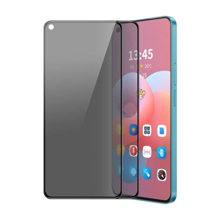 For Realme 10 4G 2pcs ENKAY Hat-Prince 28 Degree Anti-peeping Privacy Silk Print Tempered Glass Film