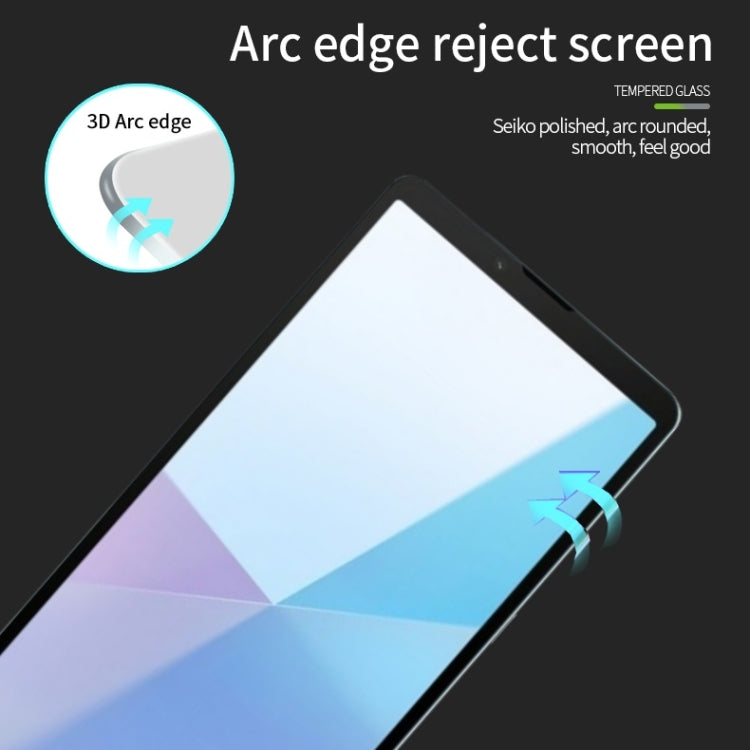 For Sony Xperia 10 VI PINWUYO 9H 3D Curved Full Screen Explosion-proof Tempered Glass Film(Black)