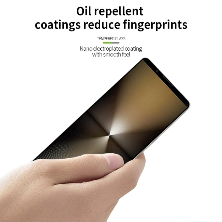 For Sony Xperia 1 VI PINWUYO 9H 3D Curved Full Screen Explosion-proof Tempered Glass Film(Black)