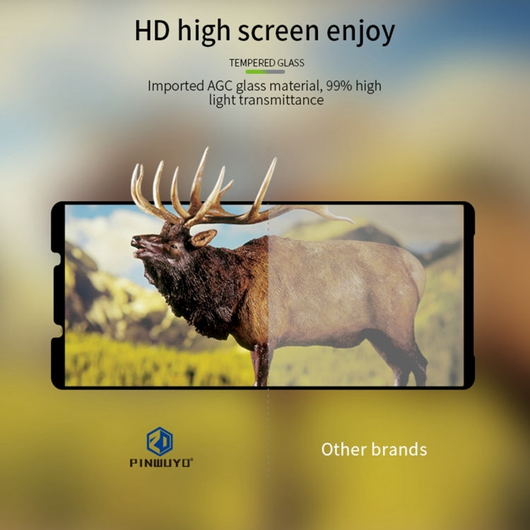 For Sony Xperia 1 VI PINWUYO 9H 3D Curved Full Screen Explosion-proof Tempered Glass Film(Black)