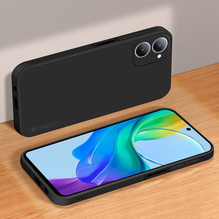 For vivo Y03 / Y18 PINWUYO Sense Series Liquid Silicone TPU Phone Case(Black)