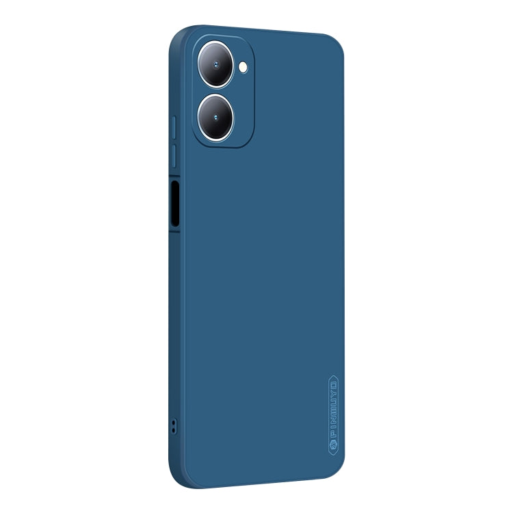 For vivo Y03 / Y18 PINWUYO Sense Series Liquid Silicone TPU Phone Case(Blue)