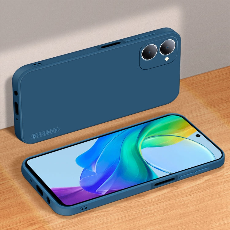For vivo Y03 / Y18 PINWUYO Sense Series Liquid Silicone TPU Phone Case(Blue)